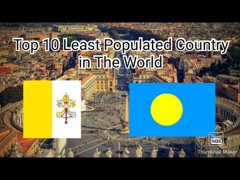 Top 10 Least Populated Countries In The World by Mackenzie - YouTube