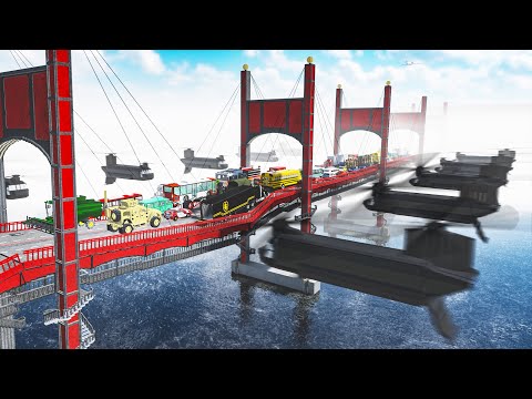 Helicopter vs Cars Bridge - Teardown