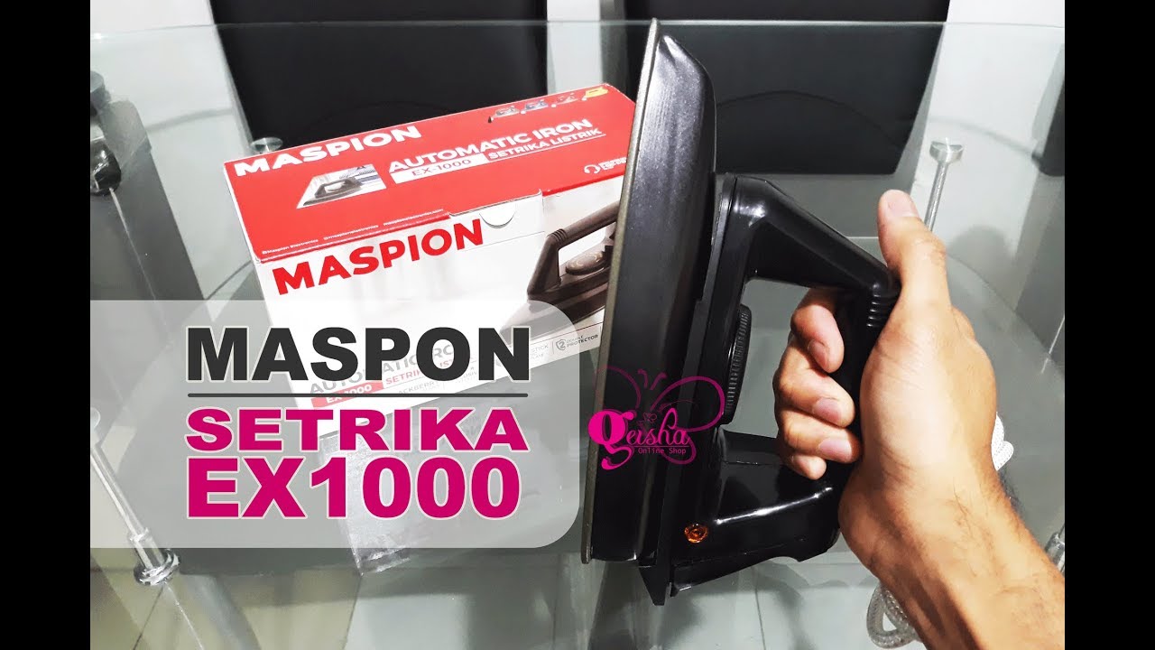 Maspion Setrika Ex1000 Review Indonesia Youtube