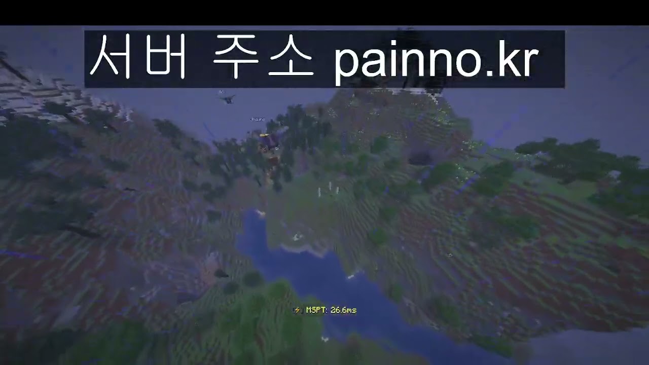 흔한 생야생 약탈 서버 공중 추격전 와중에 팀킬 ㅋㅋ 마인크래프트 페인서버