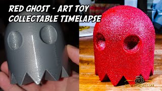 Red Ghost Art Toy Collectable Timelapse | Cant Stop Art