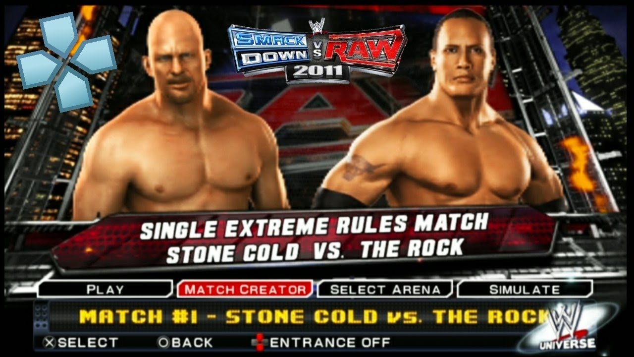 Wwe Smackdown Vs Raw 11 Ppsspp Gameplay Stone Cold Vs The Rock Extreme Rules Match Youtube Wwe Smackdown Vs Raw 11 Ppsspp Gameplay Stone Cold Vs The Rock Extreme Rules Match Youtube