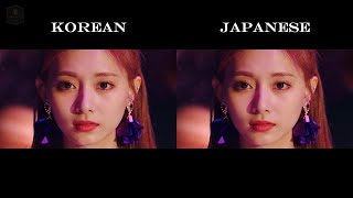 TWICE - FANCY (Korean \& Japanese Ver.) MV Comparison【Full HD】