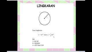 Matematika Kelas 6 SD : Mencari Luas Bangun Datar Gabungan yang Memuat Unsur Lingkaran
