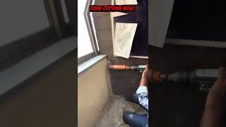 Core cutting hole |hvac|@NAC_AHMEDBAD17 #trending #diy #split #hvacsystem #rcc #reels #shorts