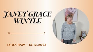 Memorial Slideshow Janet Grace Wintle