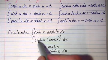 Integrals of Hyperbolic Trig Functions 1