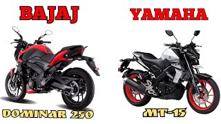 2021 New Bajaj Dominar 250 Vs Yamaha MT-15 - Comparison