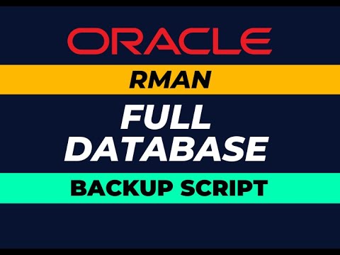 Oracle Full Db Backup Using Rman #RMAN Backup, #khasim786vlog,#oracle 19c,#ORACLE Backup,#rman,# ...