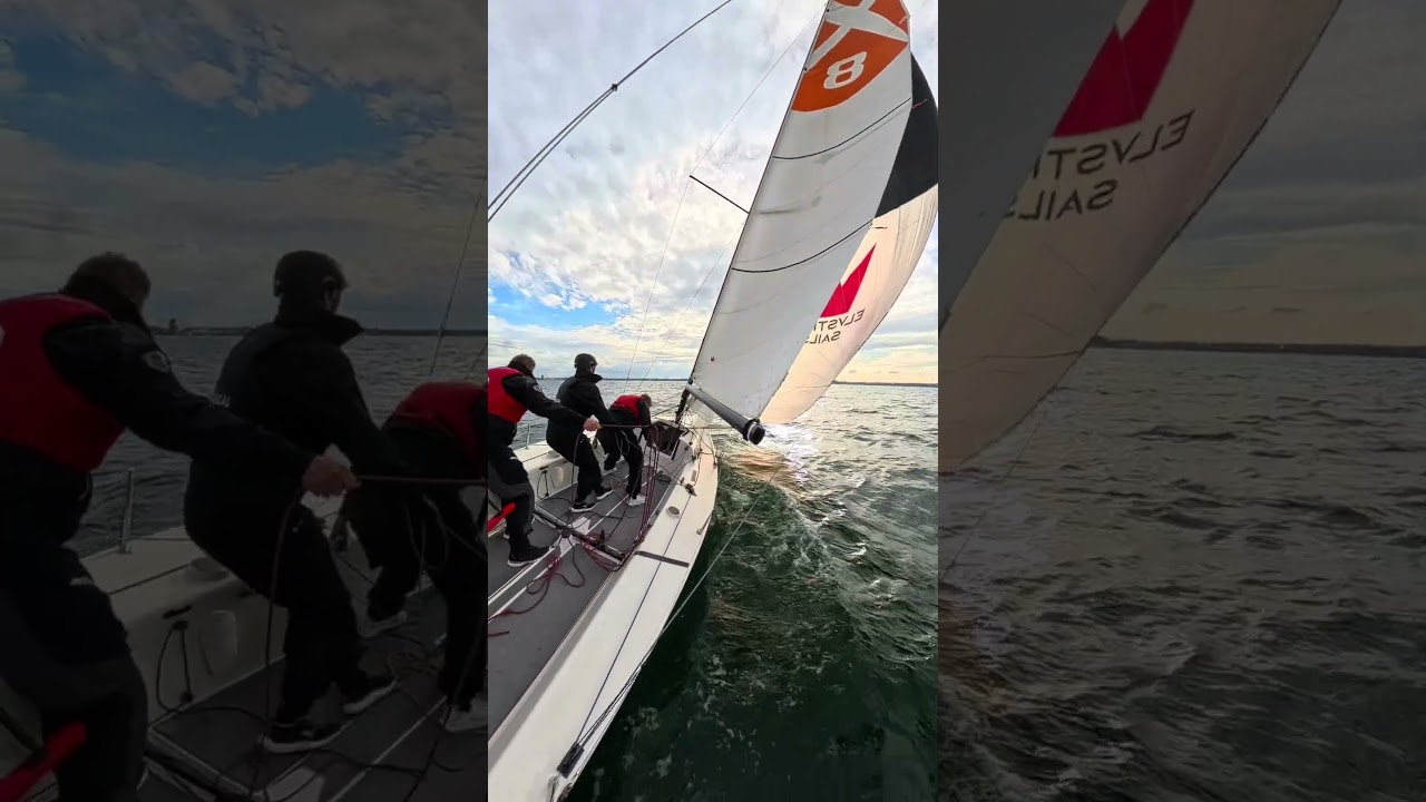 J/70 - Blowthrough jibe #sailing #sailboat