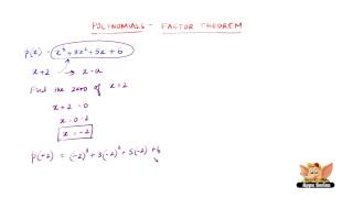 What is factor theorem ?