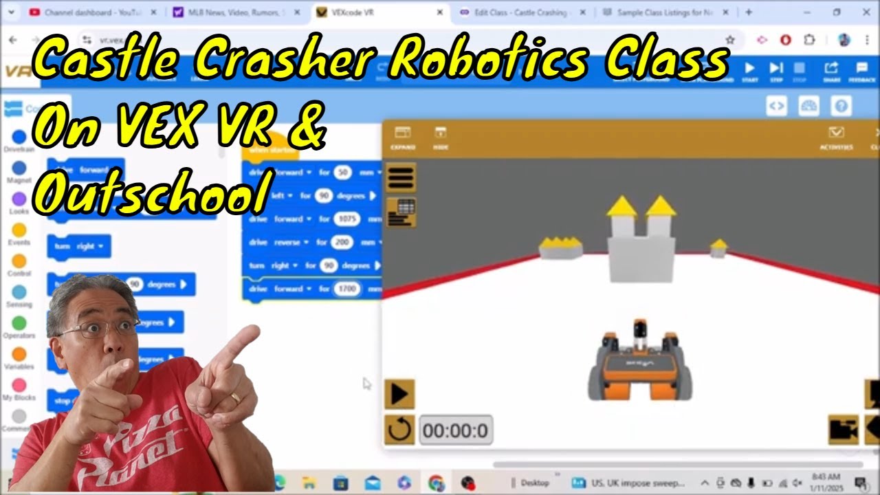Castle Crashers Robotics Class On VEX VR & Outschool - YouTube