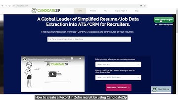 CandidateZip and Zoho Recruit Integration via Zapier