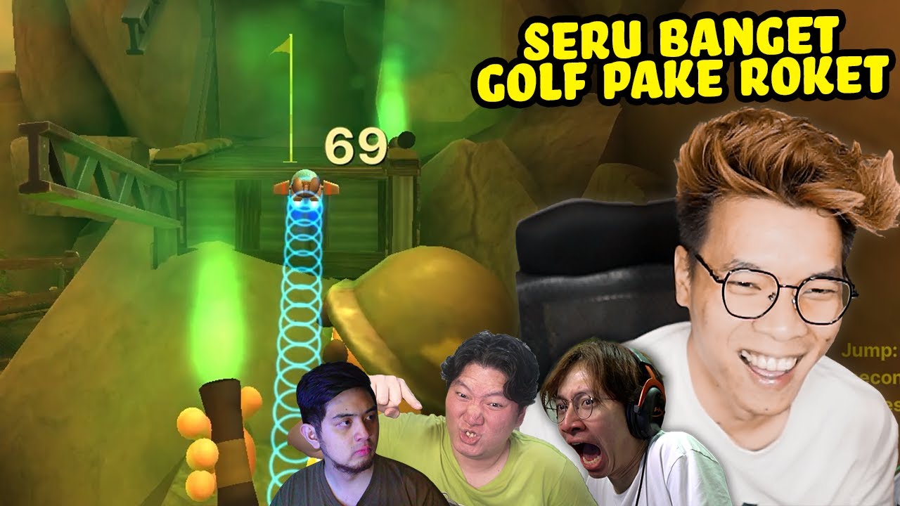 SERU BANGET GOLFNYA BISA PAKE ROCKET - Golf With Your Friends
