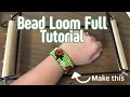 How to make a beaded bracelet using a bead loom from start to finish /full tutorial 
