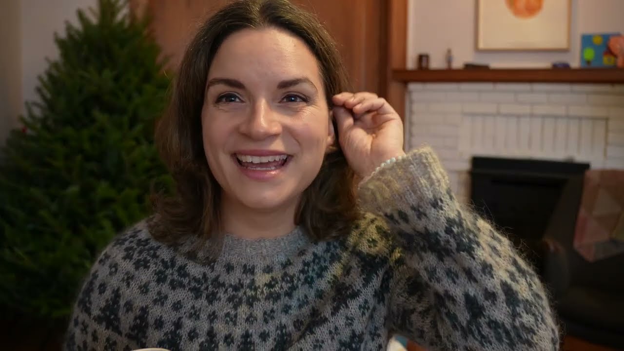 Festive Yoke terminé 🎄 | Chandail improvisé & update filage + lectures 📚✨