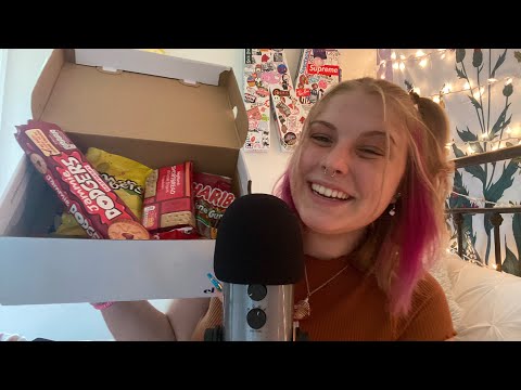 ASMR UK🇬🇧 vs US🇺🇸 snack swap! Trying UK snacks from Ren ASMR!