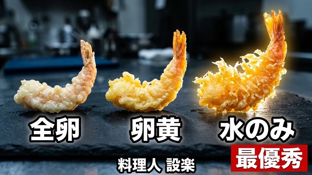 【プロ直伝】比較実験！天ぷらサクサクにならない原因はこれ