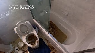 Clogged Drain #219 by NYDRAINS - The Original 49.95 Any Sewer or Drain 45,045 views 3 months ago 12 minutes, 55 seconds