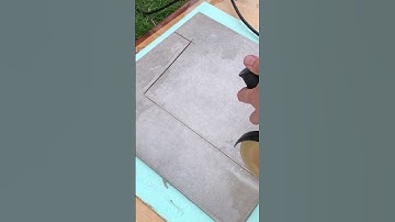 Life hack. Cutting ceramic tiles with a grinder #shorts