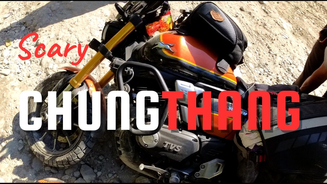 [RAW] Sanglakphu Check Post to Lachung | Worst Road of Chungthang | TVS Ronin Crashed | North Sikkim