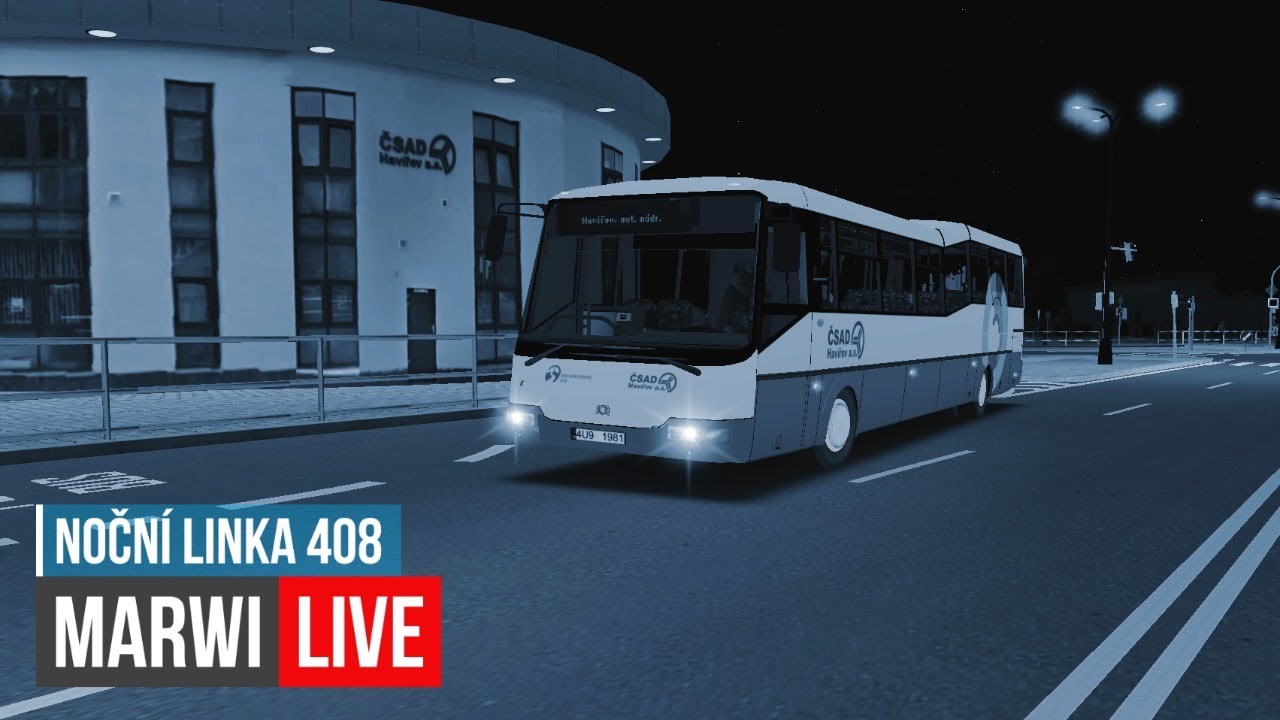 OMSI 2 | Noční linka/night line 408 Havířov   ▪   SOR CN 12 EURO 4 (mijola)