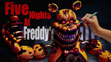 Nightmare Fredbear from FNaF 4 – Sculpted with Polymer Clay (Step-by-Step Tutorial)