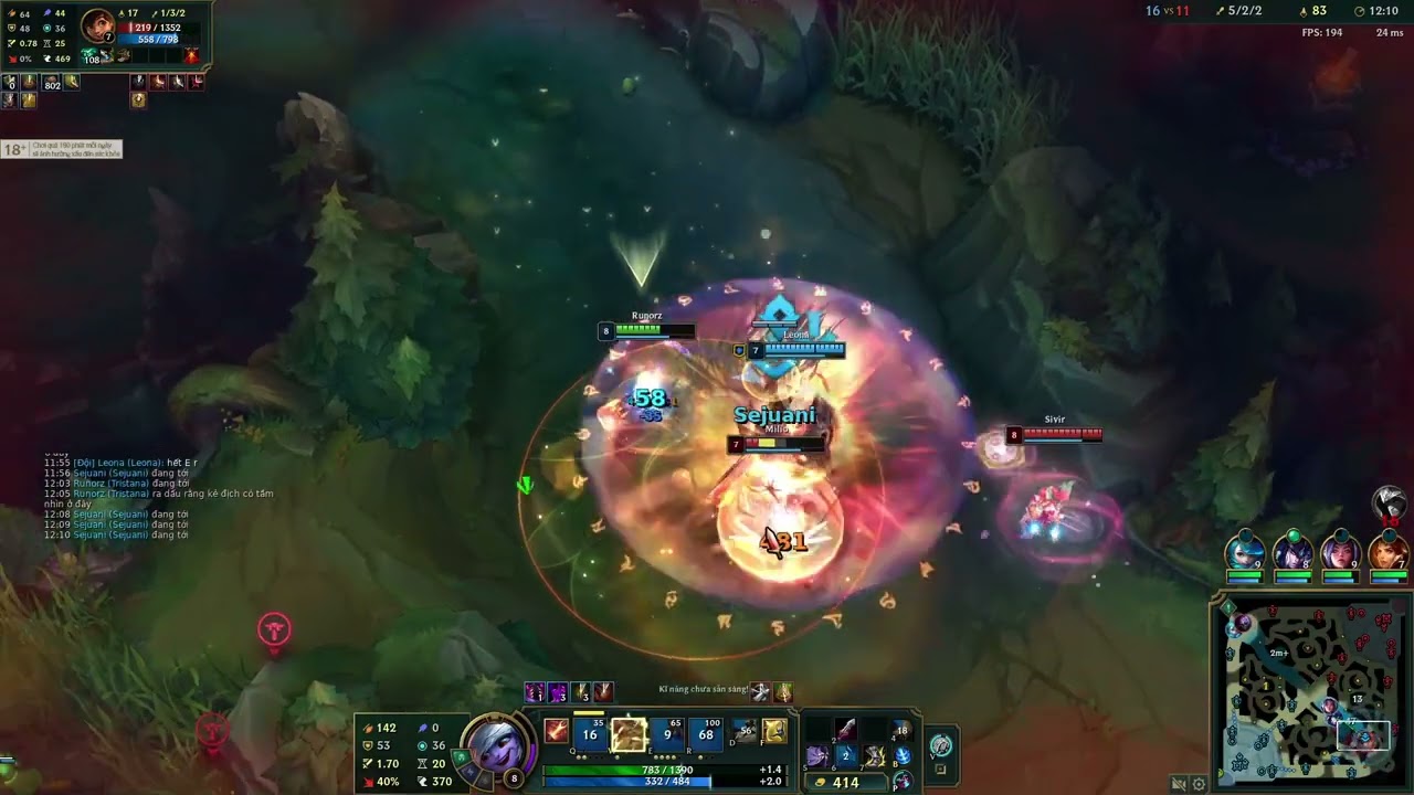 Tristana Adc #17, khi gặp phải rừng team bạn hù dọa thì phải làm sao? Phải bắn nát người nó chứ sao