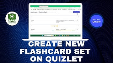 How to Create a New Flashcard Set on Quizlet