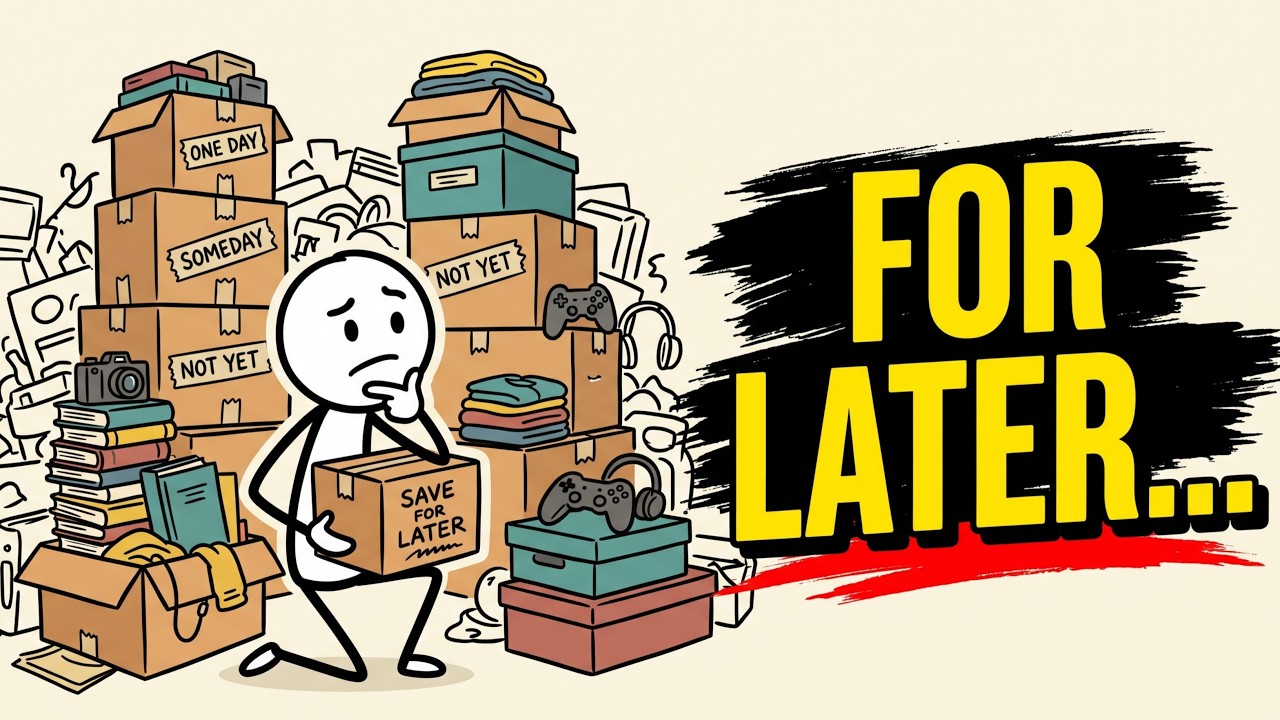 The Psychology of People Who Save Everything for “Later” - YouTube