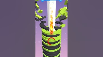 Stack Ball Short Max level 112 #shorts #asmr #gameplay #satisfying #viral #satisfyingvideo #gameplay