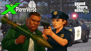 GTA 5 – Bazooka Action With Police  Special Explosive Action 💥🚁🔥
