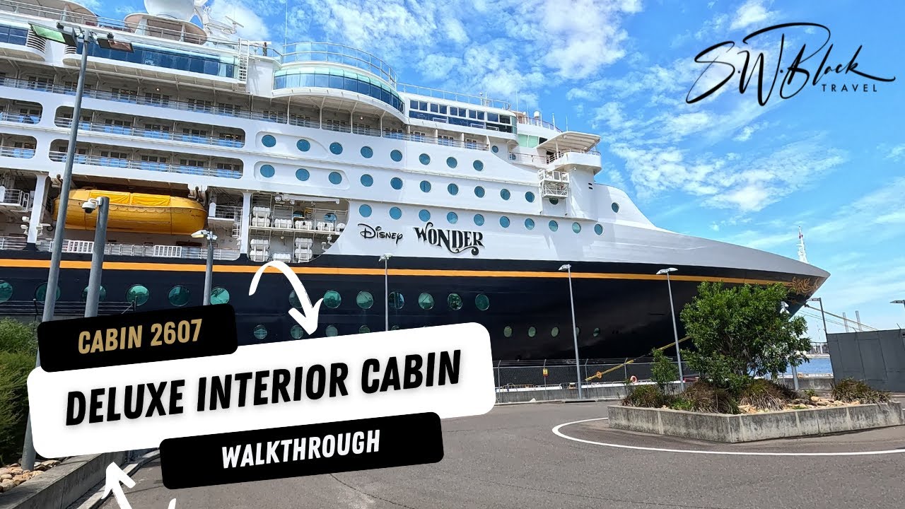 Disney Wonder Cabin 2607 Walkthrough | Deluxe Inside Stateroom Tour