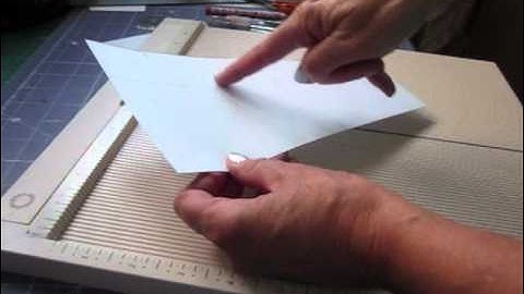 How to make a cascade card - constuction tutorial