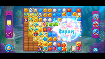 How to Match 3 Game Fishdom Levels - One by One 147