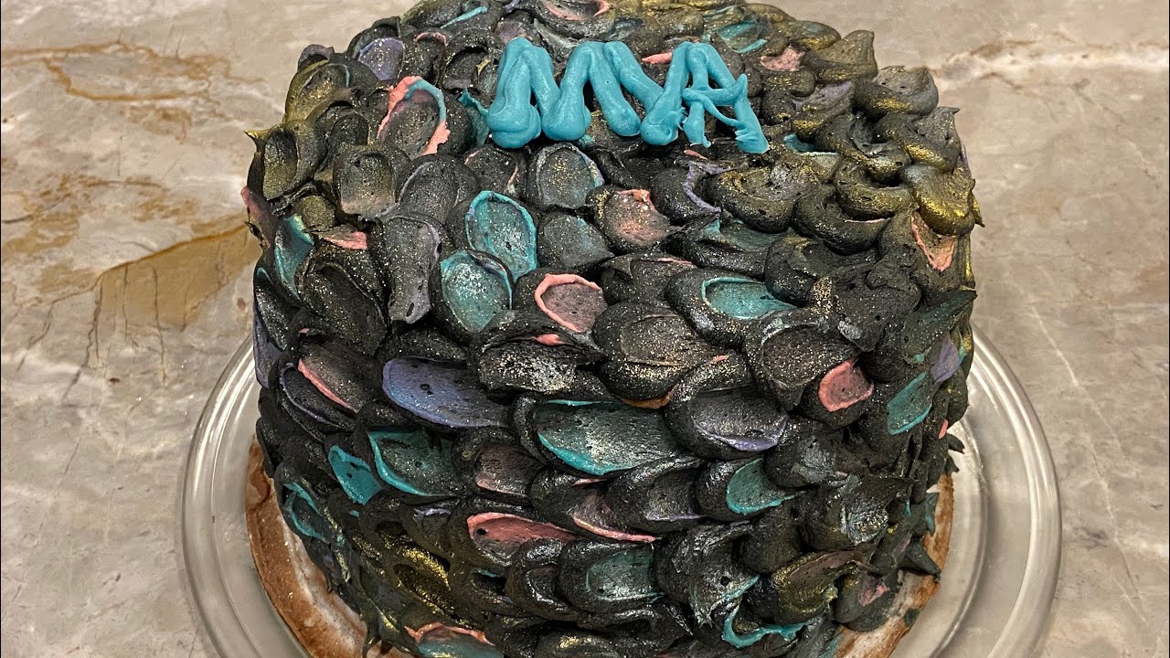 Dragon scale cake! YouTube