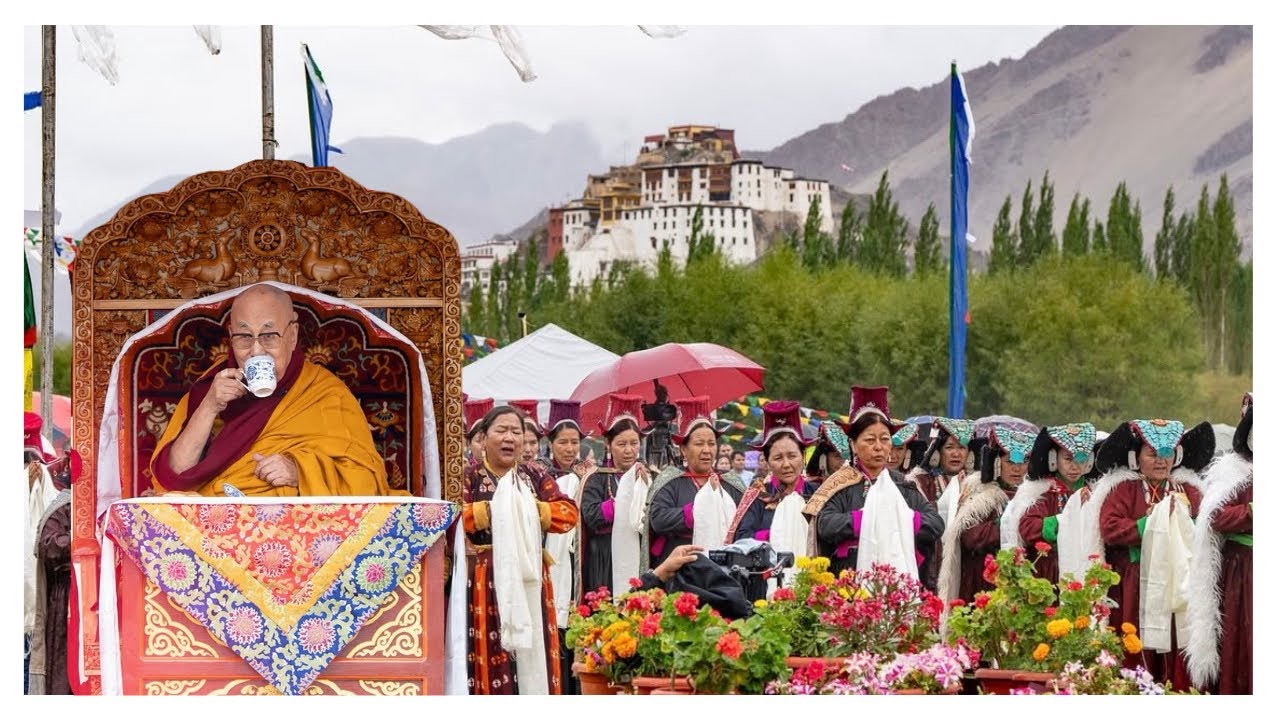 Luncheon in honor of His Holiness the Dalai Lama |hosted by the LBA & LGA at Abi-Spang,Spituk |Tibet