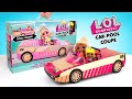 WOW! L.O.L. CAR-POOL COUPE Set con muñeca exclusiva, piscina sorpresa y pista de baile.