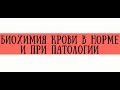 Расшифровка биохимического анализа крови