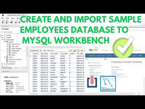 How to Download, Install, and Import the MySQL Employees Database in MySQL Workbench