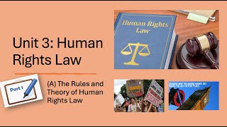 A-Level Law: Human Rights Law (A) Rules and Theory of Human Rights Law (part i)