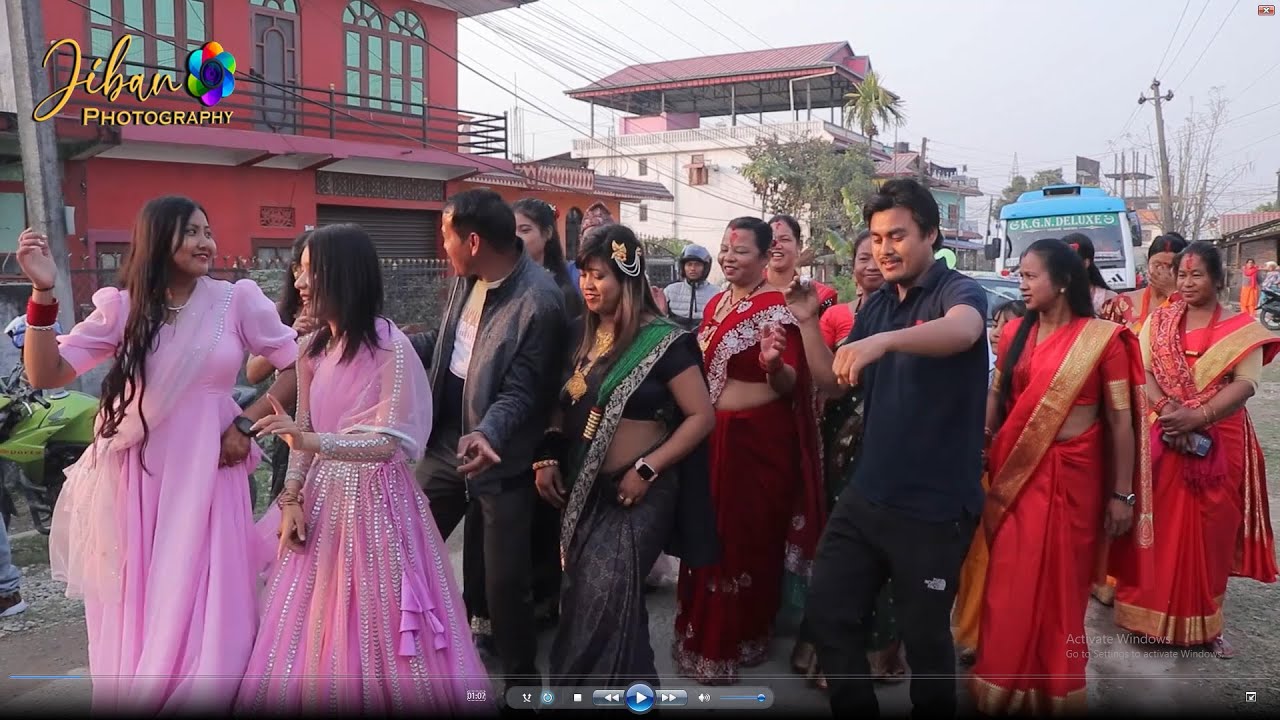 Nepali Wedding Dance  Ratnanagar na pa Sisai