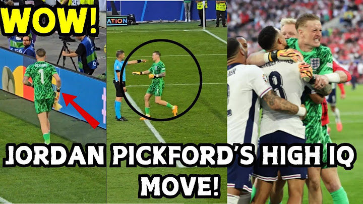 New footage! Jordan Pickford's high IQ move went VIRAL!