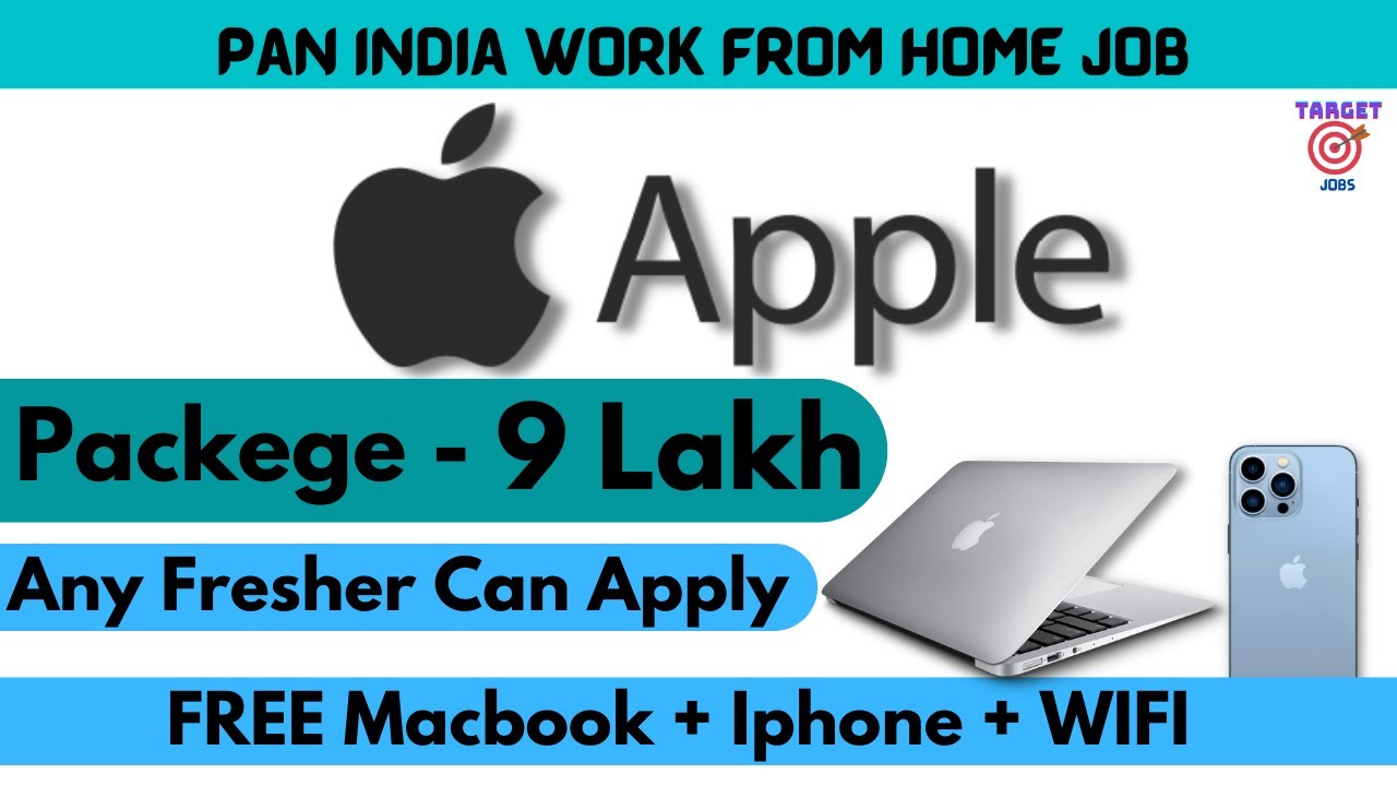 Apple Hiring Freshers Free Iphone & Laptop Work From Home Jobs Apple Online Job jobs 