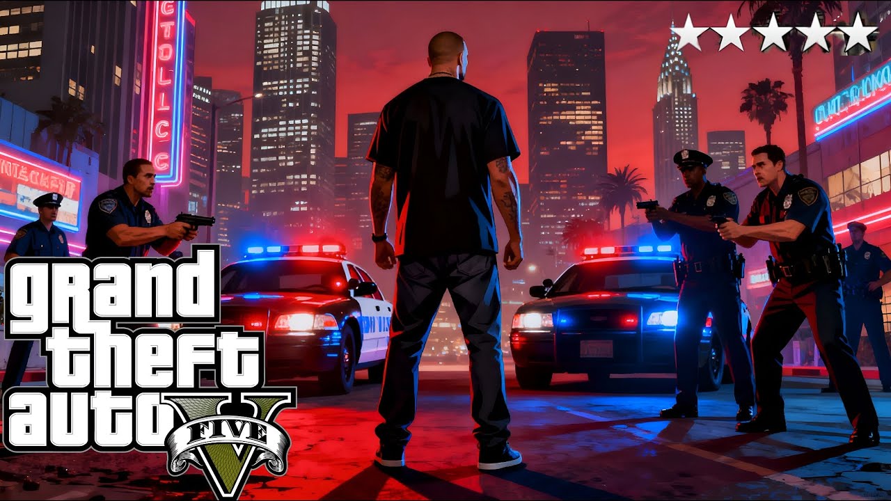 💥 5 Star Wanted Level Mayhem! | GTA V Police Chase Gameplay ...