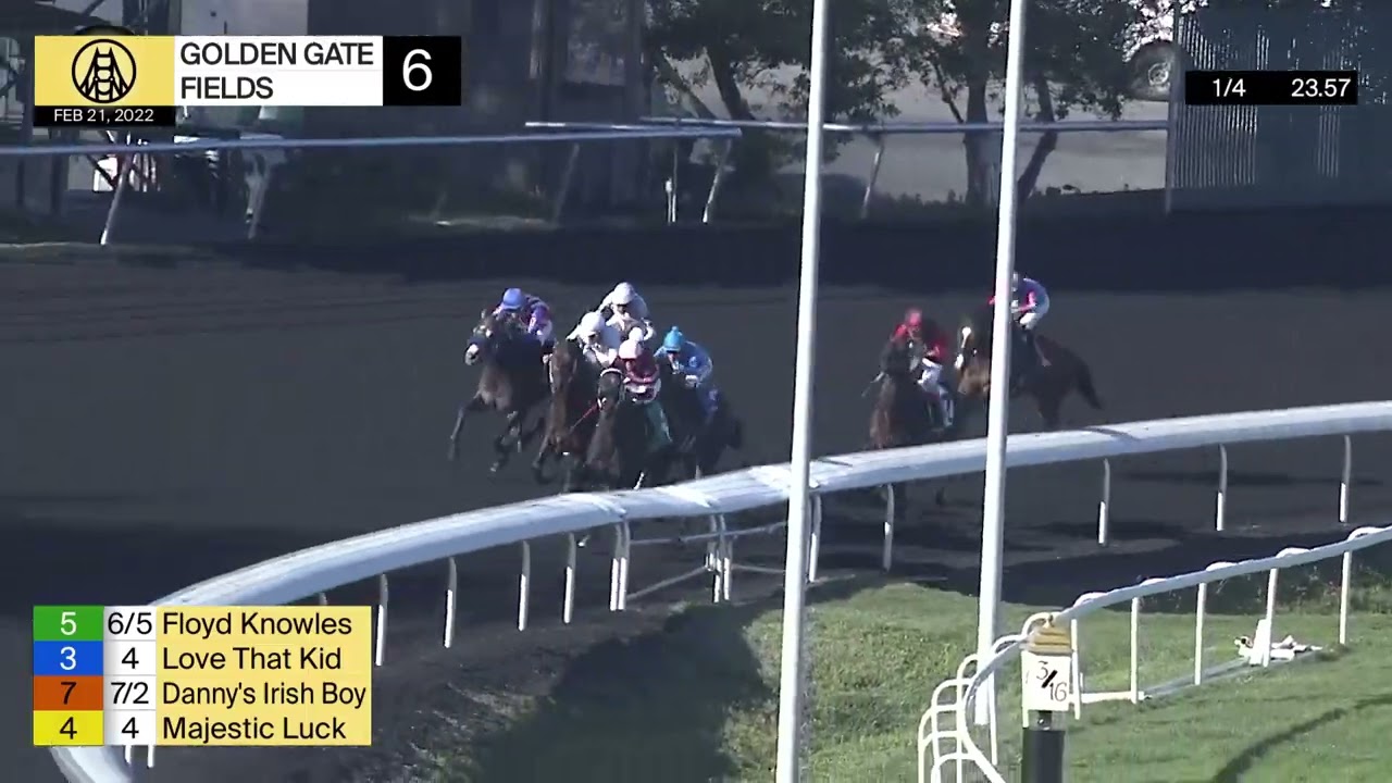 Floyd Knowles Wins Race 6 on February 21, 2022 at Golden Gate Fields