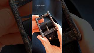 Чёрный мужской ремень #handmade #craft #leathercraft #leather #belt #ремень #handmadecraft #crafts
