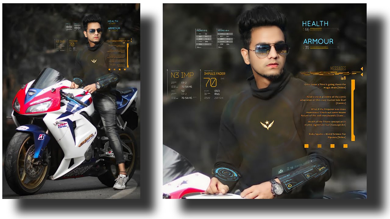 Dark Futuristic Concept Photo Editing Short 🔥 | Layer Edits Short