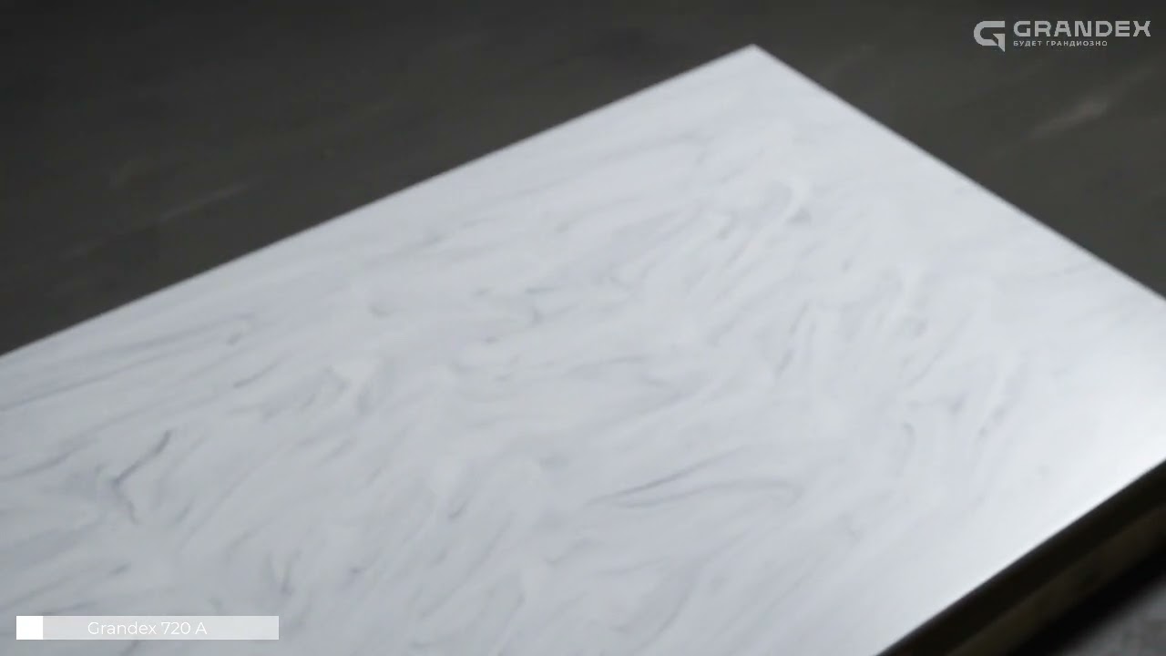 Акриловый камень Grandex 720 Carrara Lunar (сторона A)