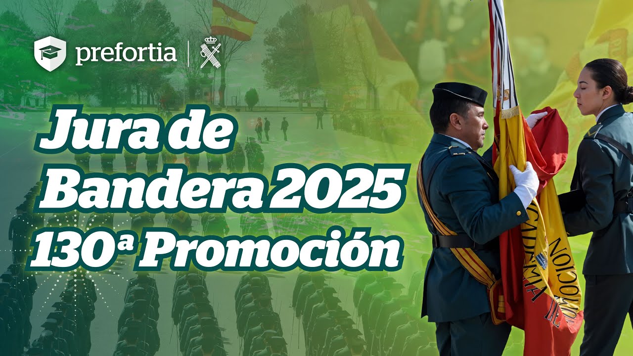 Jura de bandera de la 130ª promoción de guardias civiles de la Academia de Baeza.